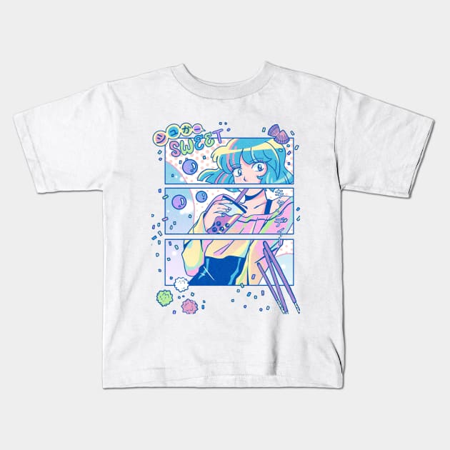 Sweet Shoujo Kids T-Shirt by AmethyGalaxy